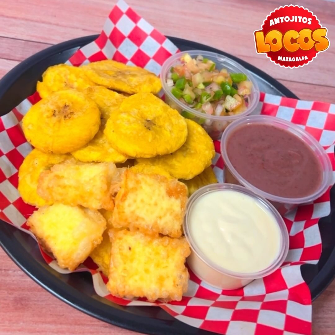 Tostones con queso